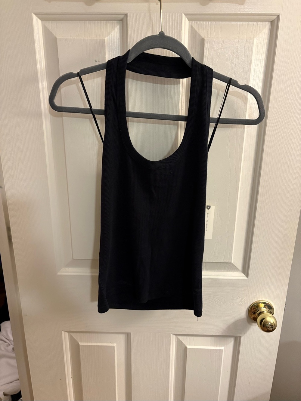 Anthropologie Black Slim Racerback Tank